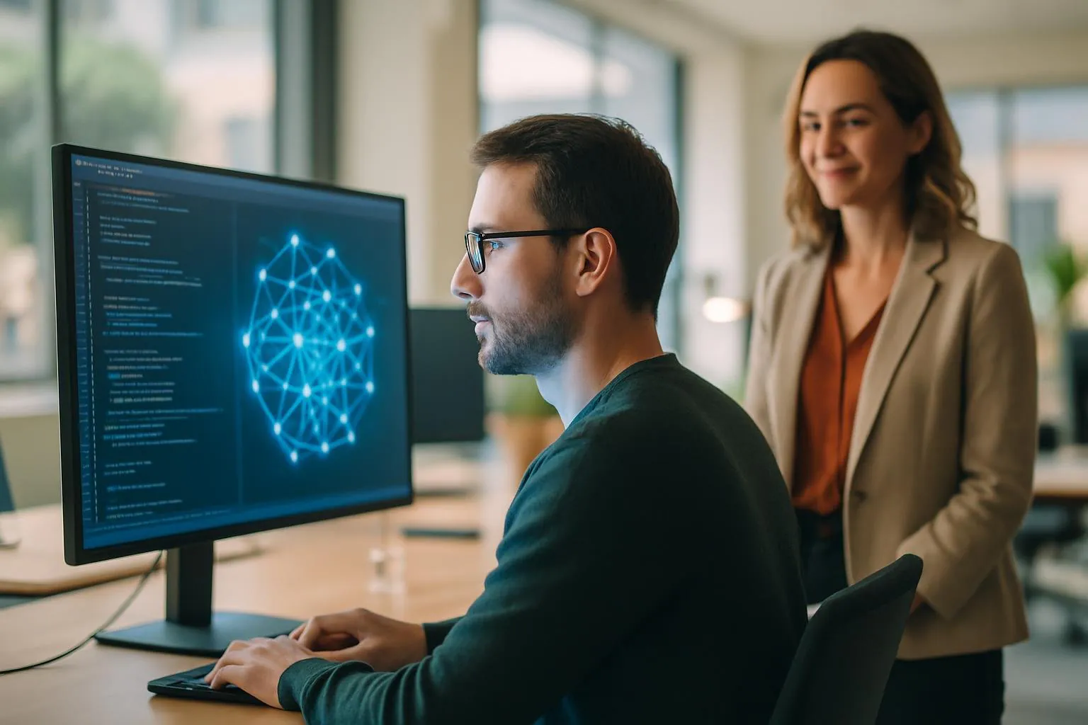 Illustration de la catégorie Intelligence Artificielle
